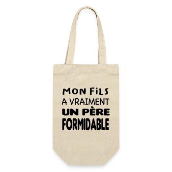 Père formidable - Sac à bouteille - nature - Devant