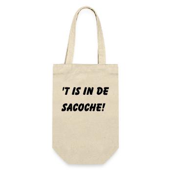 ́t est dans le sacoche. Chemises en dialecte anversois - Sac à bouteille - nature - Devant