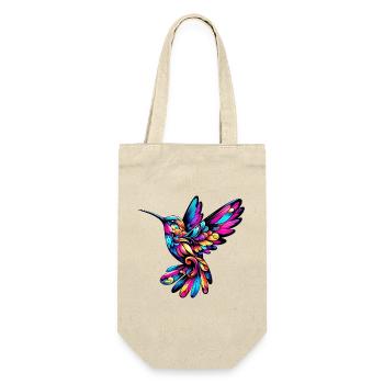 Kolibri - Geschenkbeutel für Flaschen - Natur - Vorne
