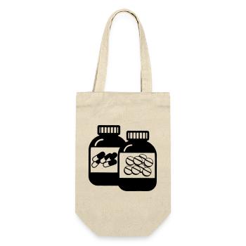 Jars of Capsules and Pills for Pharmacy - Gift Bag for Bottles - nature - Front