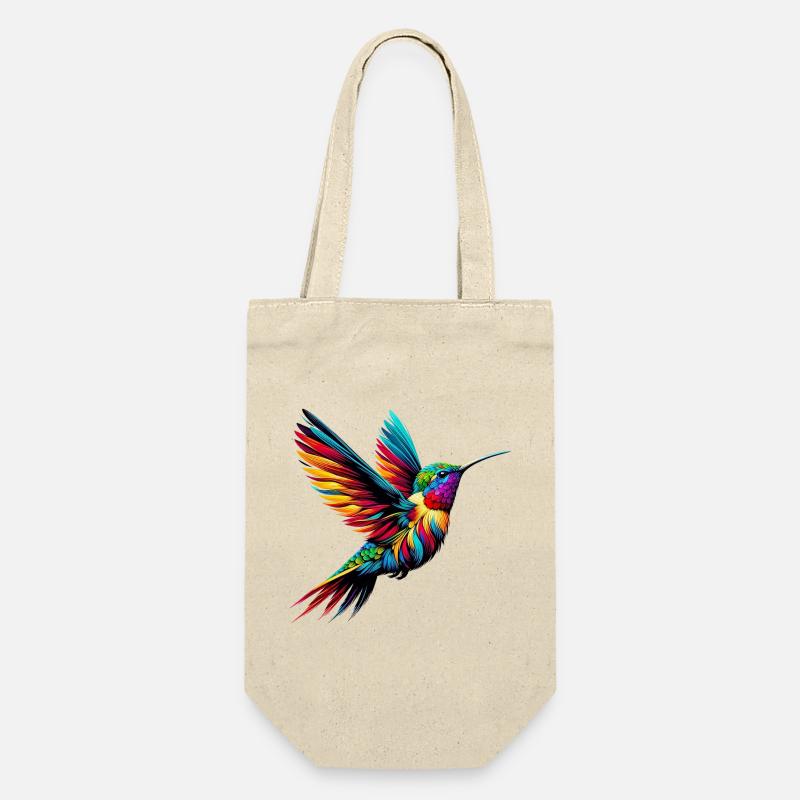 Kolibri - Geschenkbeutel für Flaschen - Natur