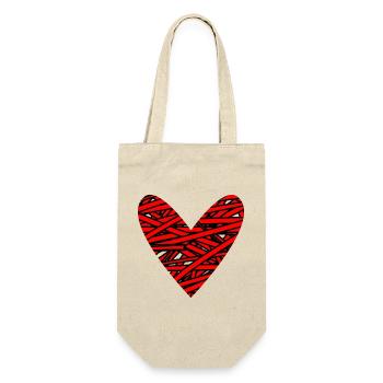 ANNIVERSARY. HAPPY BIRTHDAY. HAPPY BIRTHDAY. - Gift Bag for Bottles - nature - Front