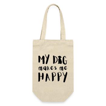 Mon chien me rend heureux - Sac à bouteille - nature - Devant