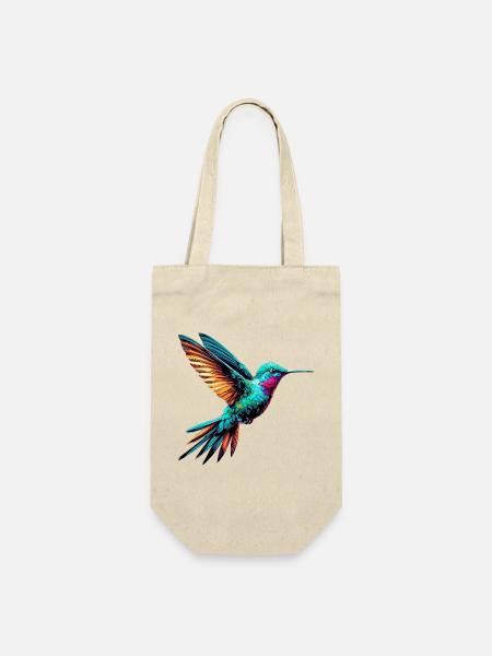 Kolibri - Geschenkbeutel für Flaschen - Natur