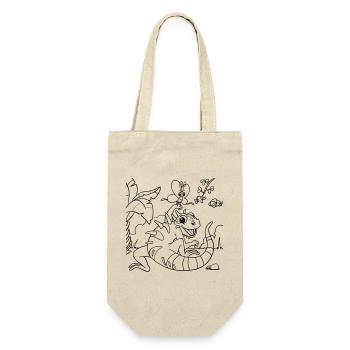 Iguana Jungle Coloring Page Hand Illustrated - Gift Bag for Bottles - nature - Front