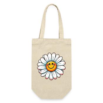 Gänseblümchen - Geschenkbeutel für Flaschen - Natur - Vorne