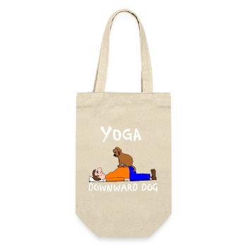 Yoga Chien tête en bas - Sac à bouteille - nature - Devant