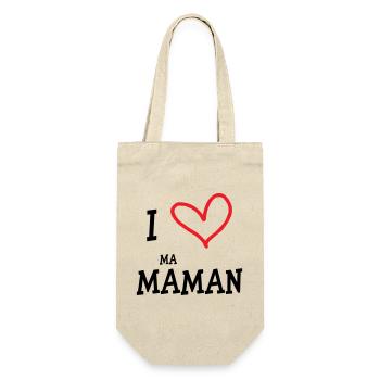 J'aime ma maman - Fête des Mères - Sac à bouteille - nature - Devant