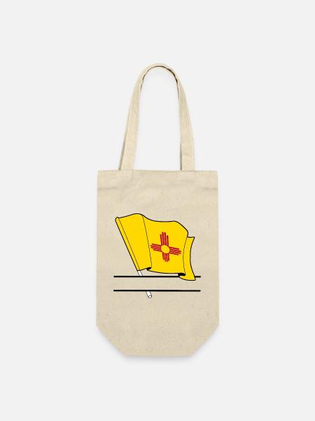 Flagge New Mexico Textbanner - Geschenkbeutel für Flaschen - Natur