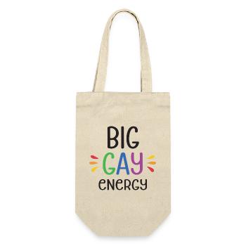LGBTQ Pride Month - Big Gay Energy - Gift Bag for Bottles - nature - Front