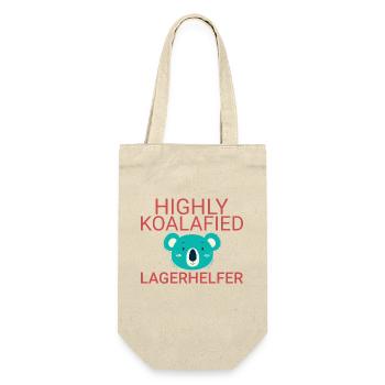 Warehouse Assistant Koalafied - Gift Bag for Bottles - nature - Front
