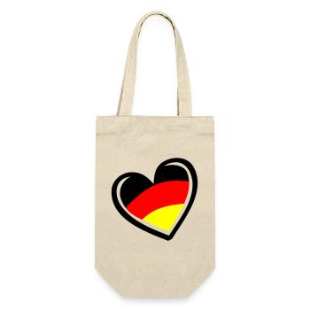 Herz Germany - Geschenkbeutel für Flaschen - Natur - Vorne