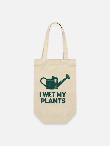 Nass machen Meine Pflanzen gießen - Geschenkbeutel für Flaschen - Natur