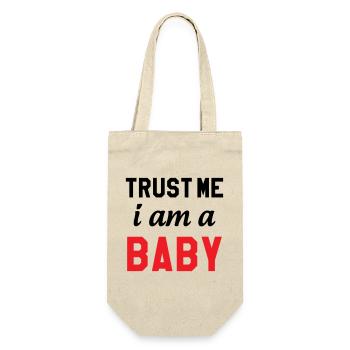 Trust Me I Am a Baby - Gift Bag for Bottles - nature - Front