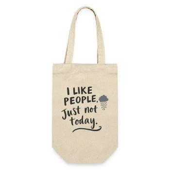 J’aime les gens – mais pas aujourd’hui - Sac à bouteille - nature - Devant