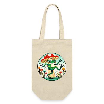 Cercle de fantaisie de grenouille champignon - Sac à bouteille - nature - Devant