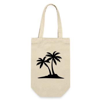 Island Palm Tree Icon - Gift Bag for Bottles - nature - Front