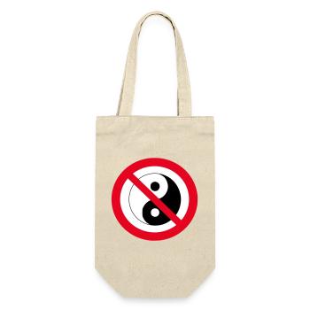 Interdit Yin Yang: symbole antiéquilibre - Sac à bouteille - nature - Devant