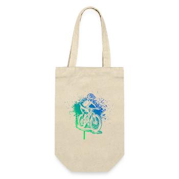 Clear mountain bike motif for every day - Gift Bag for Bottles - nature - Front