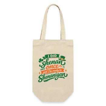 Ready vor Shenanigans | St. Patrick's Day - Geschenkbeutel für Flaschen - Natur - Vorne