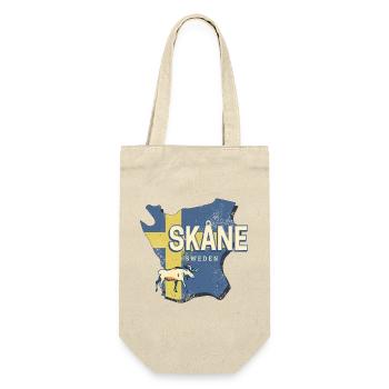 Skane Sweden Province Map Vintage Souvenir - Gift Bag for Bottles - nature - Front
