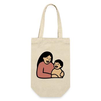 Maman Câlin de bébé Amour - Sac à bouteille - nature - Devant