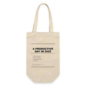 RECIPE FOR A PRODUCTIVE DAY - Sac à bouteille - nature - Devant