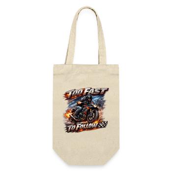 Too Fast To Follow Moto - Gift Bag for Bottles - nature - Front