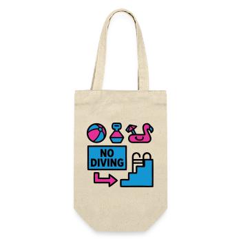 Pool Party Set Summer 90s - Gift Bag for Bottles - nature - Front