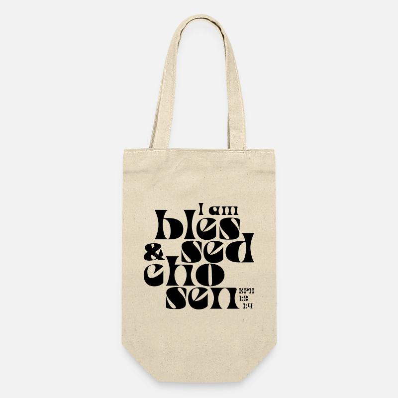 b l e s s e d & c h o s e n - Gift Bag for Bottles - nature