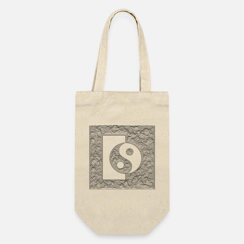 Yin Yang - Black - Gift Bag for Bottles - nature