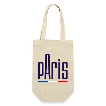 Paris - Geschenkbeutel für Flaschen - Natur - Vorne