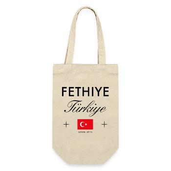 Fethiye Türkei Koordinaten Reise Souvenir - Geschenkbeutel für Flaschen - Natur - Vorne