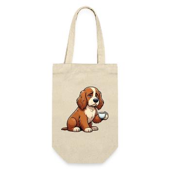 Cocker Spaniel Cockerhund Cocker Spaniel Besitzer - Geschenkbeutel für Flaschen - Natur - Vorne