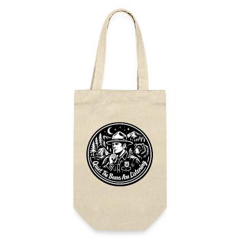 Leise Die Bären Hören Zu Ranger Spruch - Geschenkbeutel für Flaschen - Natur - Vorne
