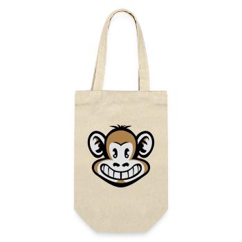 Cartoon monkey flex - Gift Bag for Bottles - nature - Front