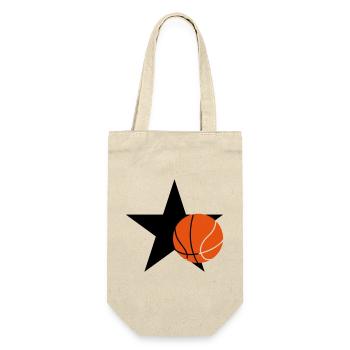 Basketball - Basket Ball - Game - Sport - Player - Geschenkbeutel für Flaschen - Natur - Vorne