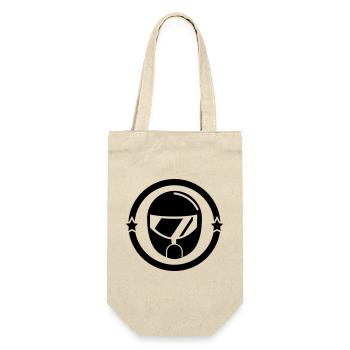 Go-Kart / Karting / Kart / Fahrer - Geschenkbeutel für Flaschen - Natur - Vorne