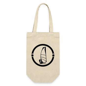 Windsurfen / Windsurfer / Windsurf / Windsurfing - Geschenkbeutel für Flaschen - Natur - Vorne