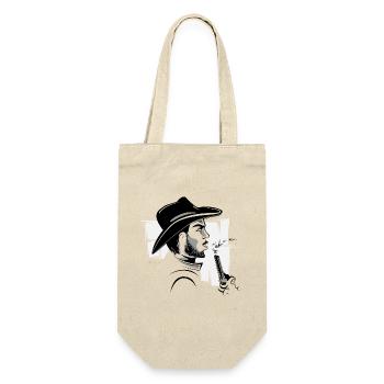 Cowboy Western Bandit Symbol Comic Wild - Sac à bouteille - nature - Devant