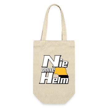 Freiwillige Feuerwehr , Shirt , Nie ohne Helm (25) - Geschenkbeutel für Flaschen - Natur - Vorne
