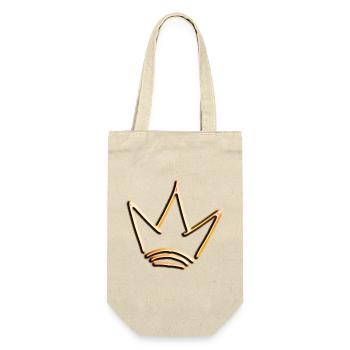 Crown gold red with shadow, simple, isolated - Gift Bag for Bottles - nature - Front