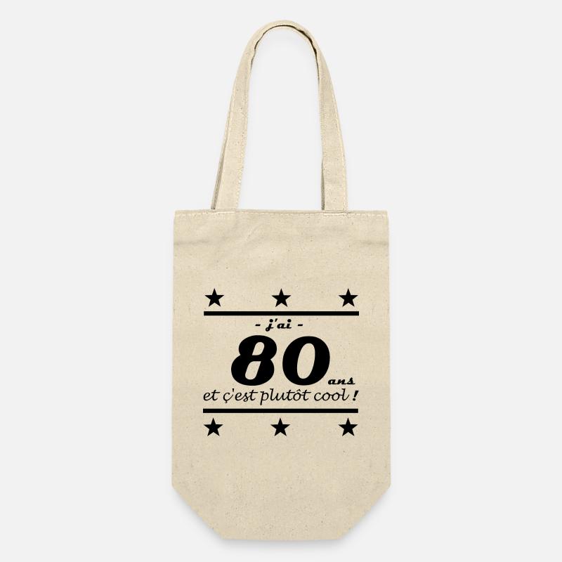 j ai 80 ans - Sac à bouteille - nature