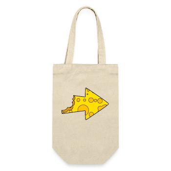 Cheese Arrow - Gift Bag for Bottles - nature - Front