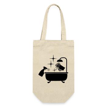 Cleaner bathtub with soap and water - Gift Bag for Bottles - nature - Front