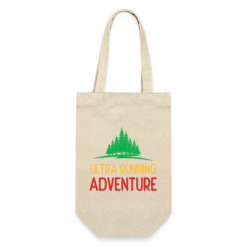 Ultra Running Advrenture - Geschenkbeutel für Flaschen - Natur - Vorne