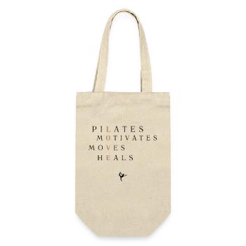PILATES - Geschenkbeutel für Flaschen - Natur - Vorne