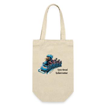 Emu-tional Rollercoaster - Geschenkbeutel für Flaschen - Natur - Vorne