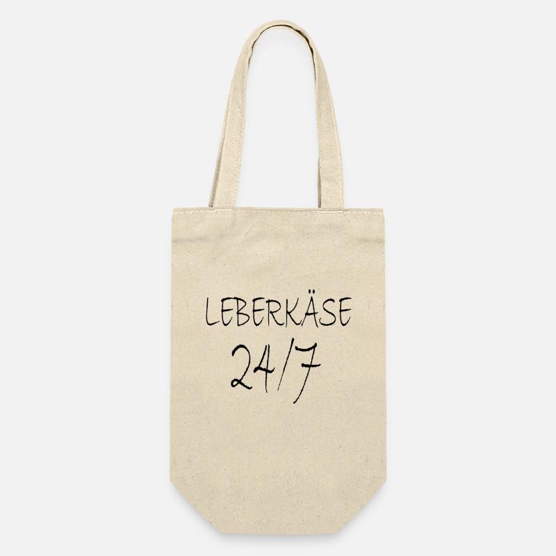 Leberkäse - Geschenkbeutel für Flaschen - Natur
