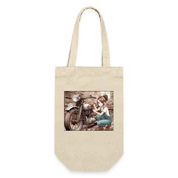 Manga Mécano Girl - Sac à bouteille - nature - Devant